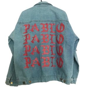 Kanye West distressed Pablo jean jacket